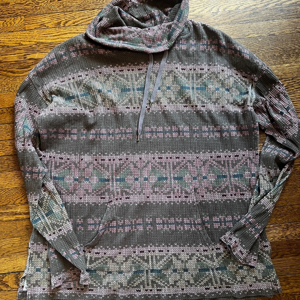 Chaps Women’s Cowl Neck Cotton Lightweight Pullover Size M
